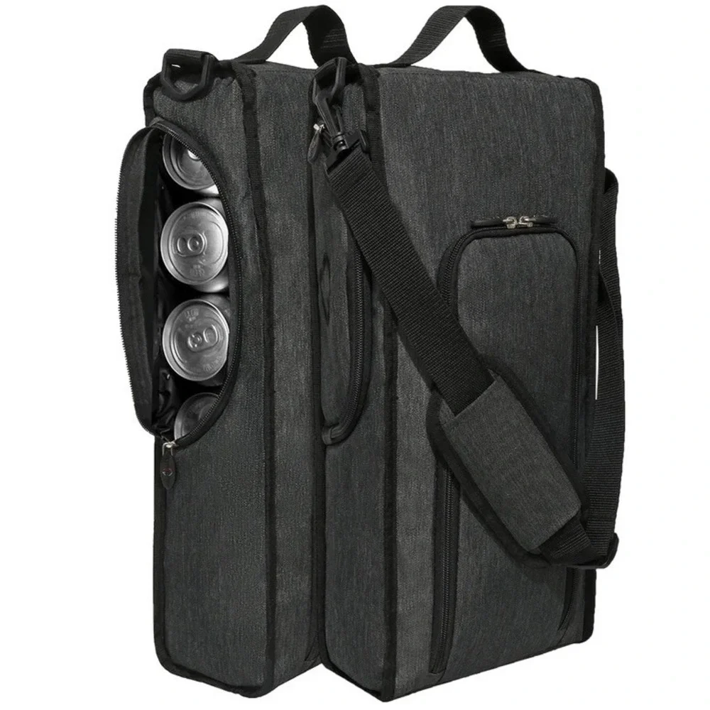 CaddyDaddy Golf Beverage Beer Drink Can Insulated Cart Cooler Bag & Carry Strap